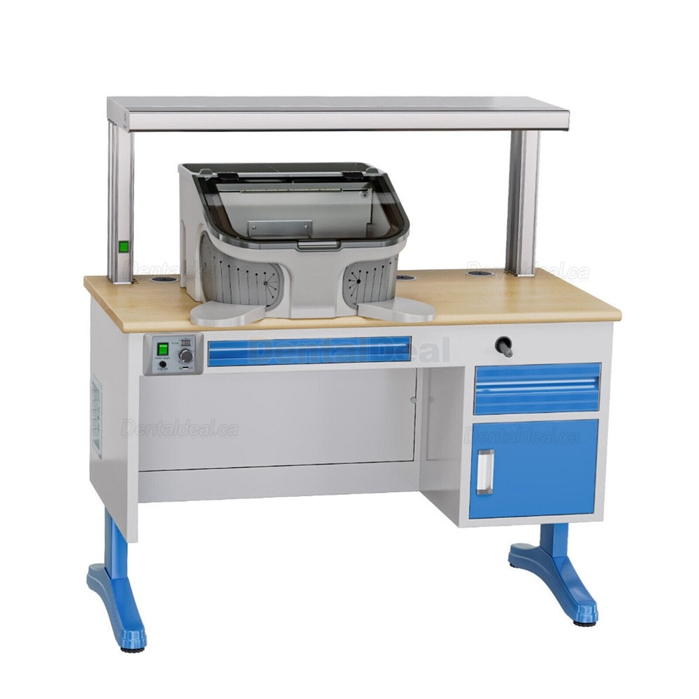 JT-69 Dental Lab Sandblaster Machine Sandblasting Dust-proof Box with LED Light